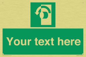 Custom Turn Anti-Clockwise Sign